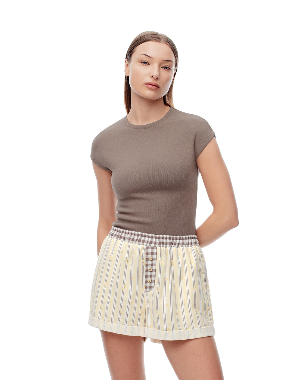 Short de pijama rayas mujer