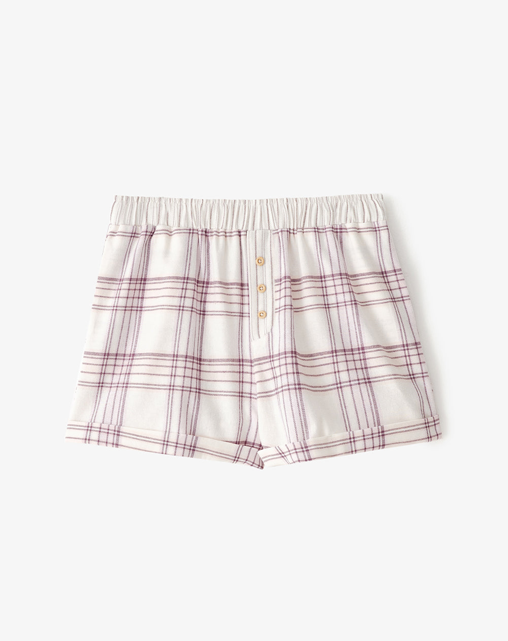 Short de pijama cuadros mujer
