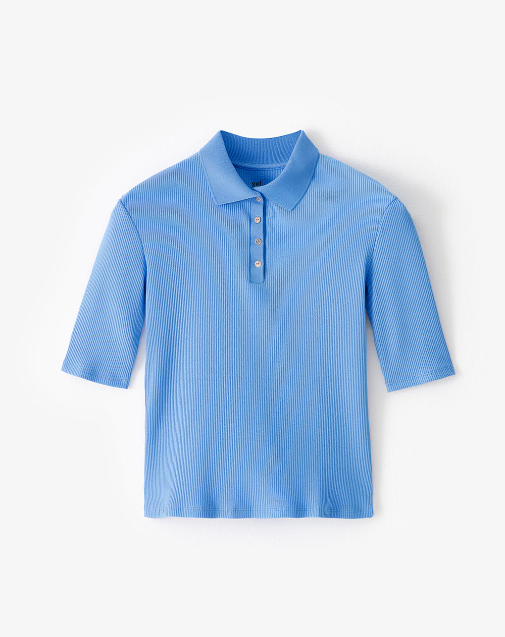 Polo fitted fit azul