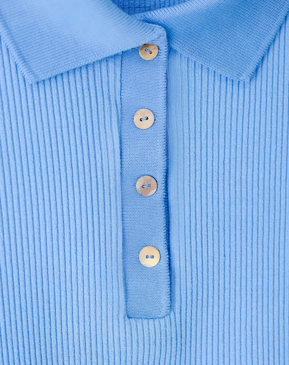 Polo fitted fit azul