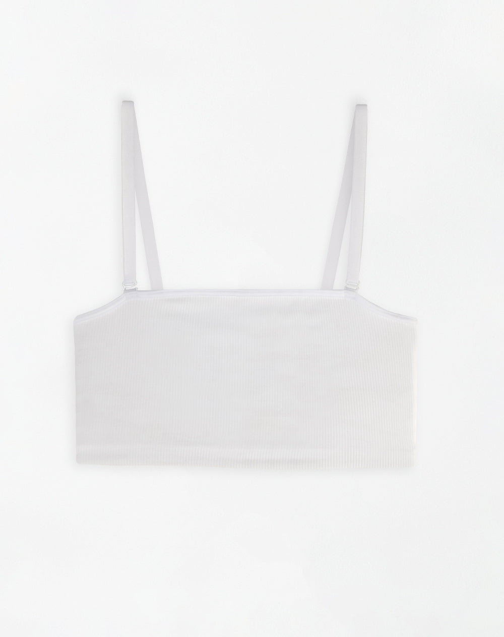 Top strapless soporte medio blanco
