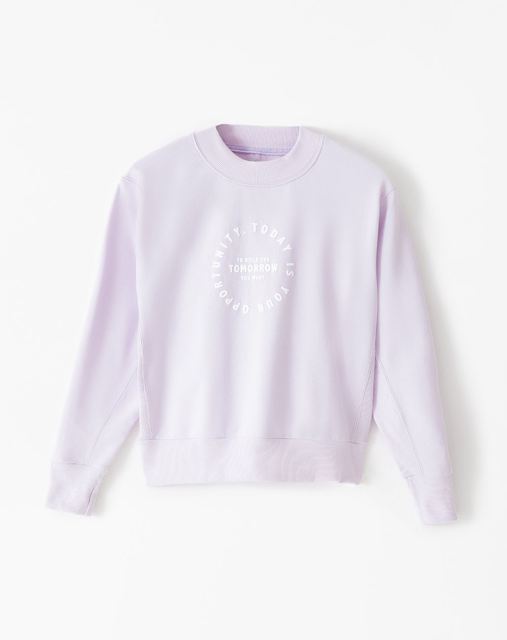 Buzo regular fit lila claro