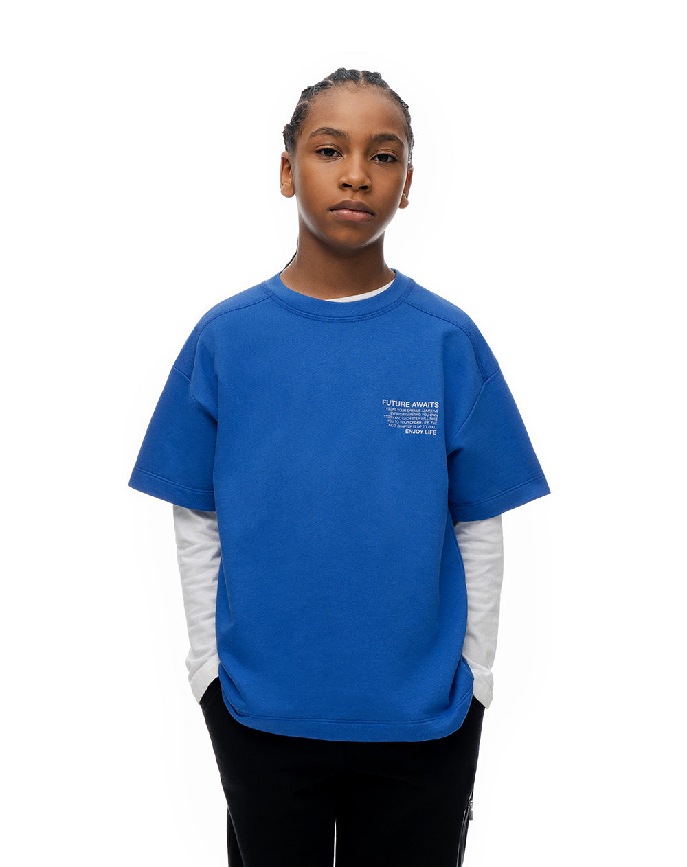 Camiseta oversize algodón estampada niño