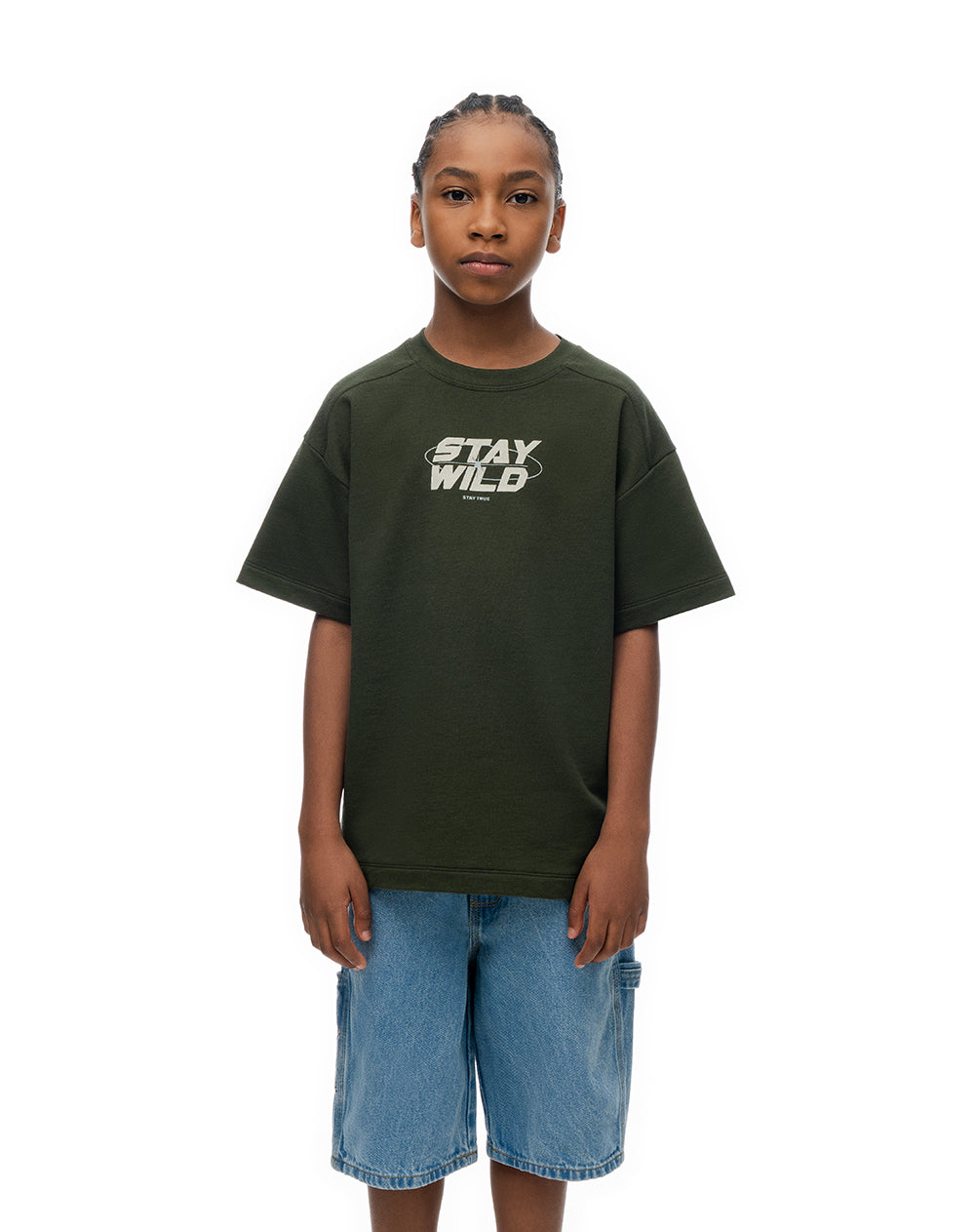 Camiseta oversize algodón estampada niño