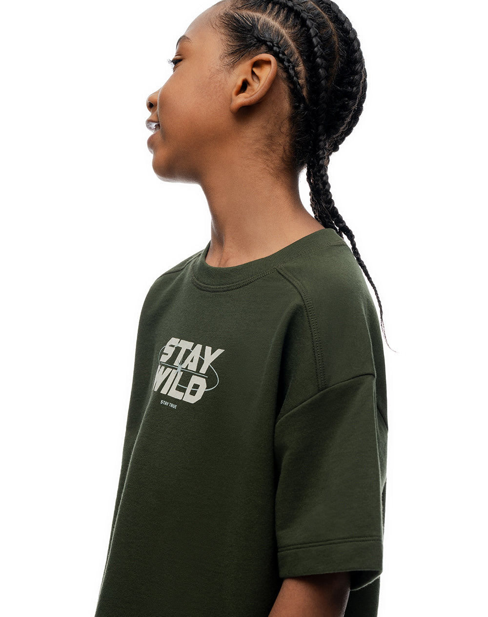 Camiseta oversize algodón estampada niño