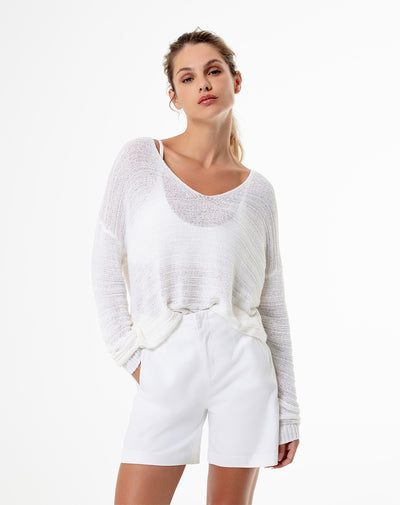 Buzo loose blanco