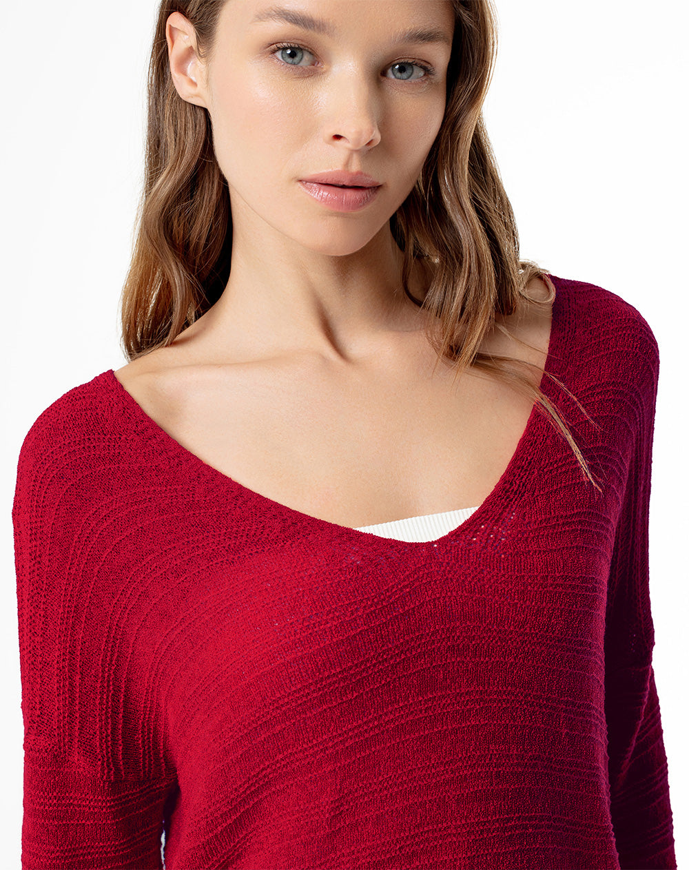 Buzo loose fit rojo