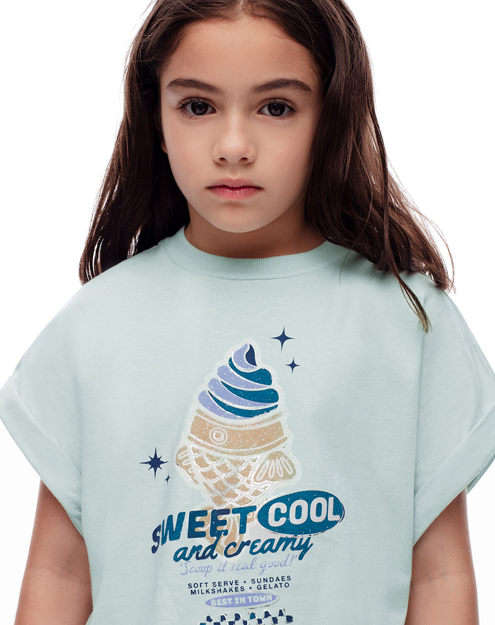 Camiseta relaxed fit manga corta rosada