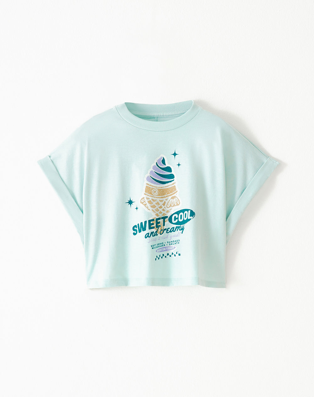 Camiseta relaxed fit manga corta rosada