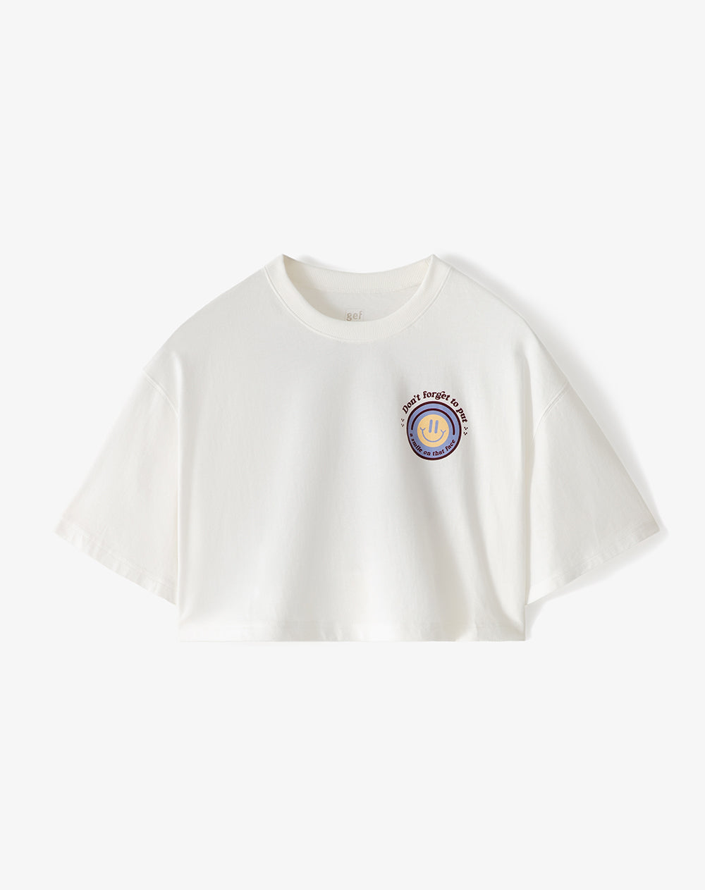 Camiseta relaxed fit manga corta blanca