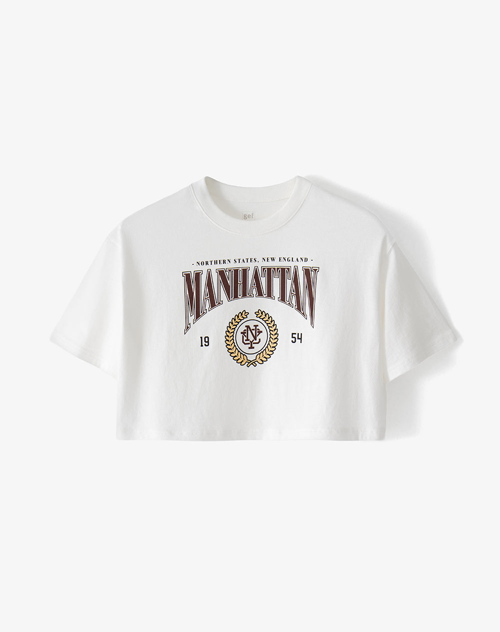Camiseta relaxed fit manga corta cruda