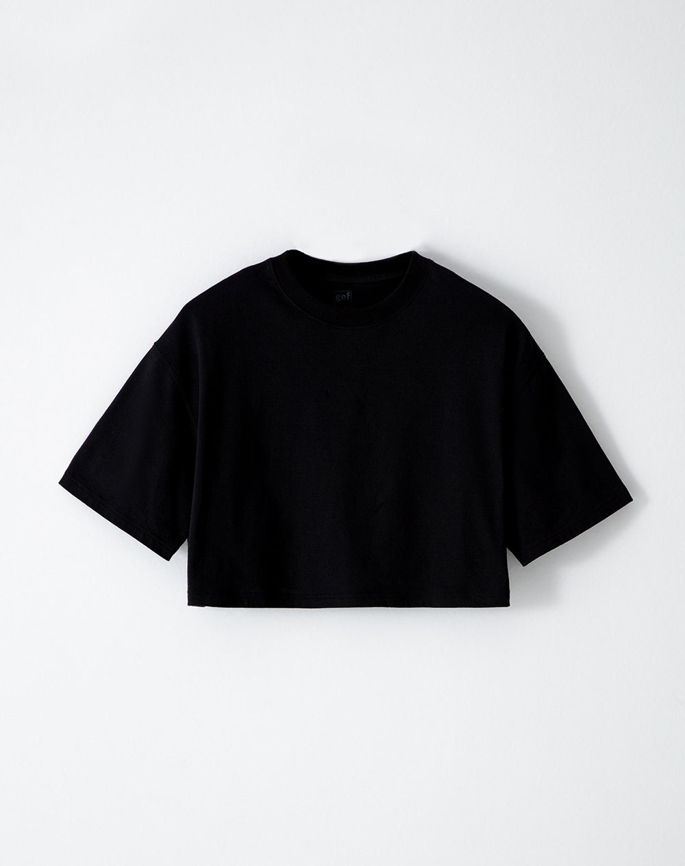Camiseta relaxed fit manga corta negra