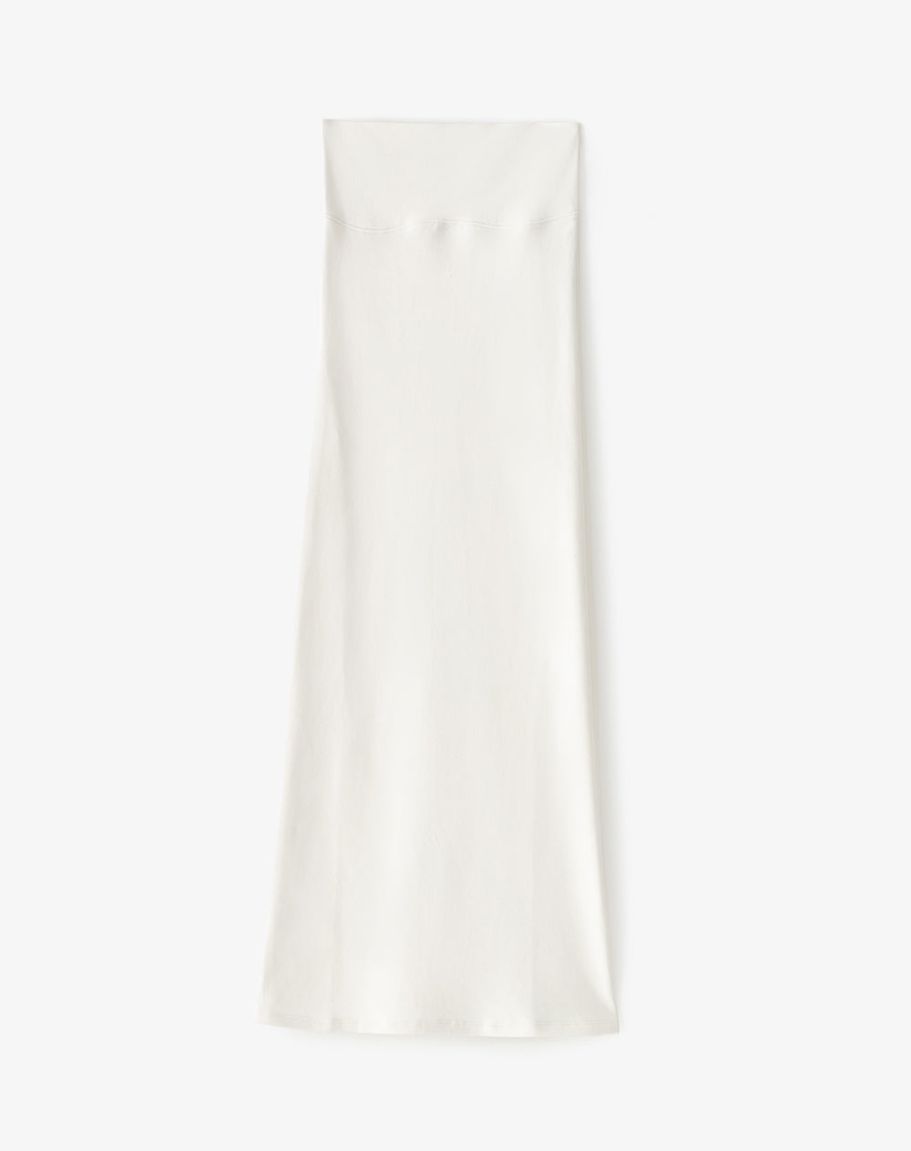 Vestido midi strapless habano mujer