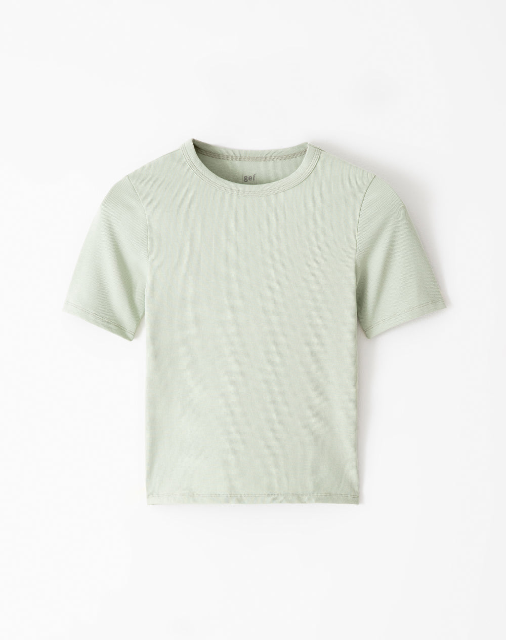 Camiseta fitted fit manga corta verde