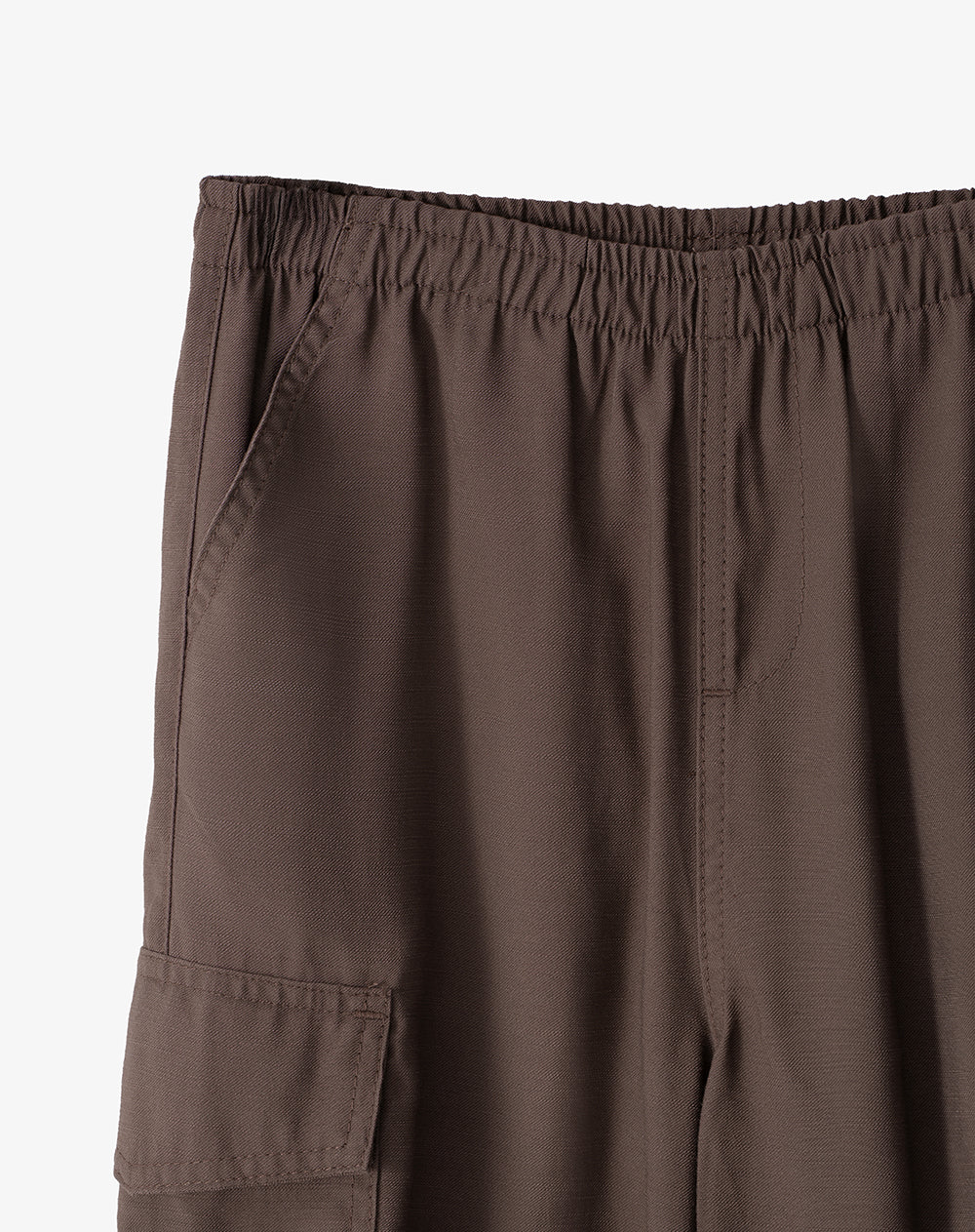 Jogger relaxed fit tiro medio cafe