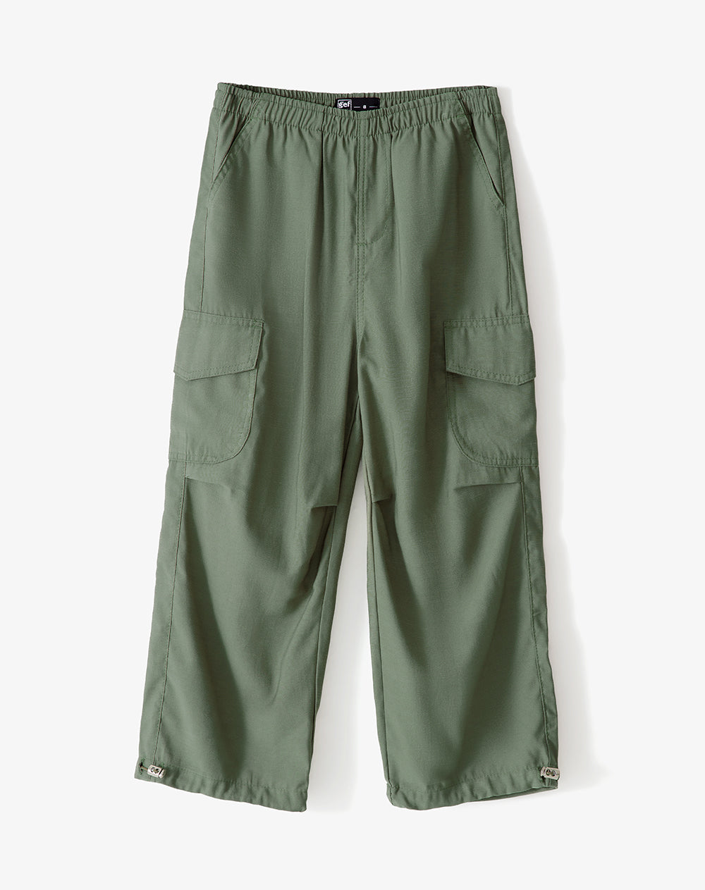 Jogger cargo tiro medio verde niña
