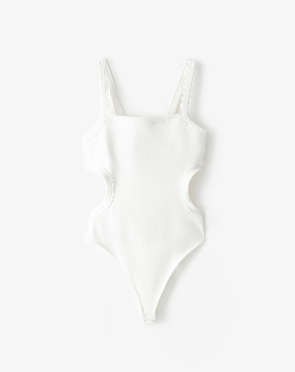 Body cuello cuadrado tiras blanco