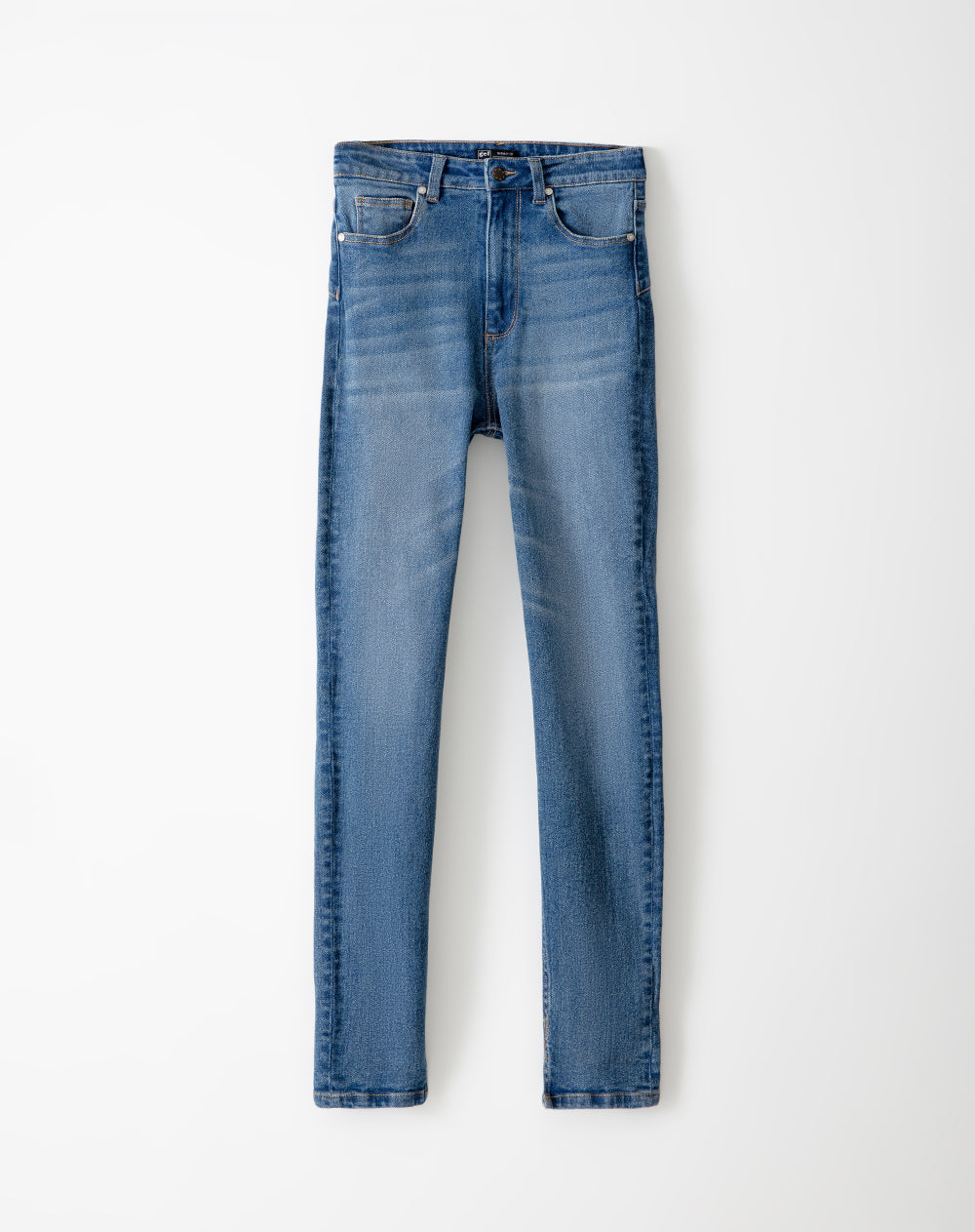 Jean Super Skinny Tiro Alto Indigo Medio