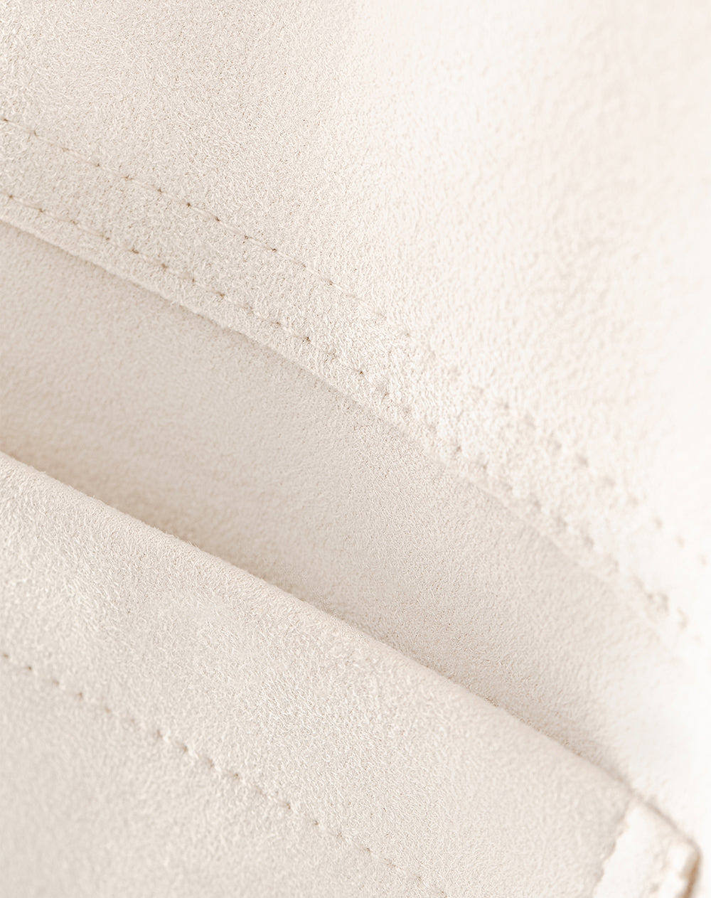 Chaqueta tejido suede arena mujer