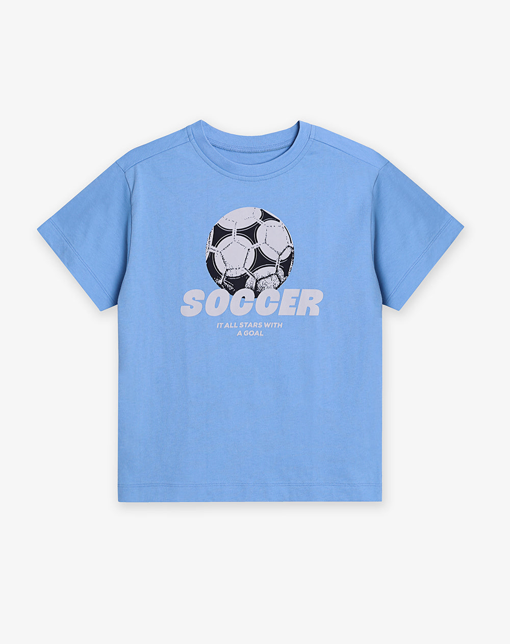 Pijama regular fit manga corta azul