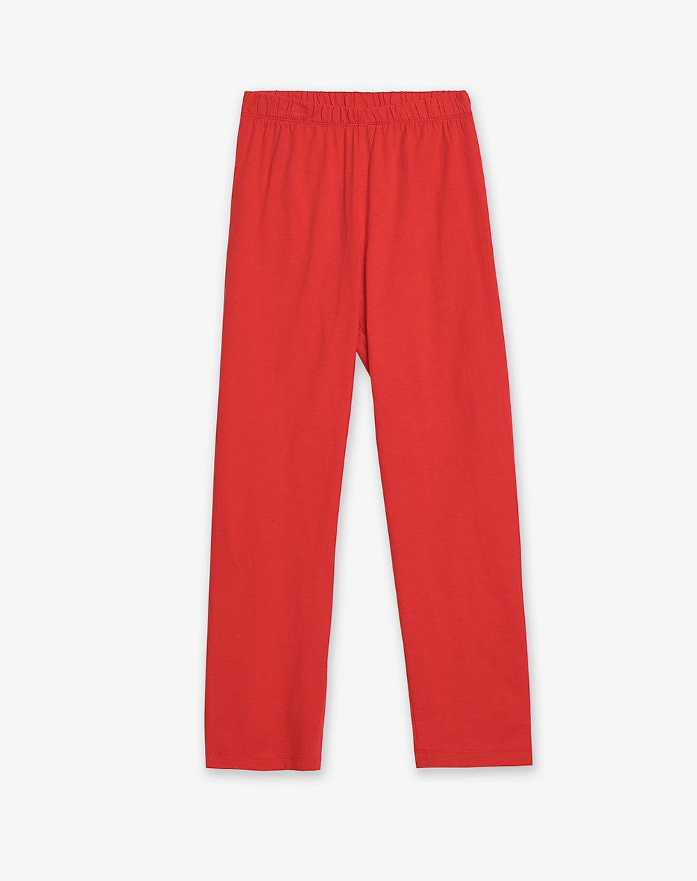 Pijama regular fit manga corta rojo