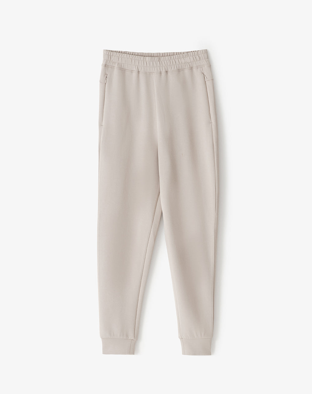 Jogger slim tiro medio arena mujer