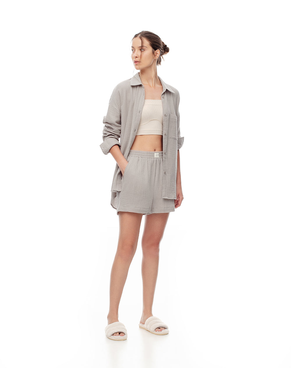 Short pantaloneta taupe