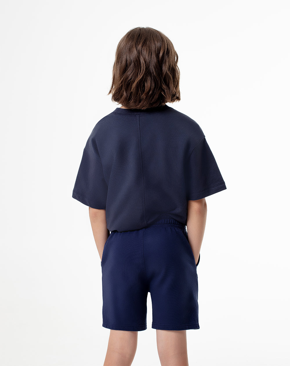 Bermuda Lana regular fit azul