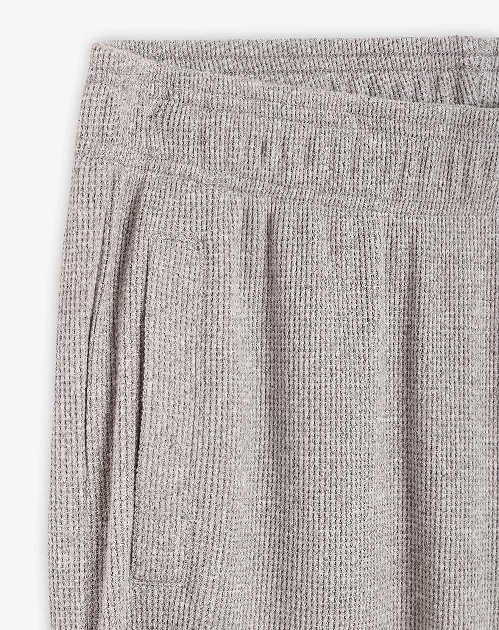 Pantalón regular tiro medio gris mujer