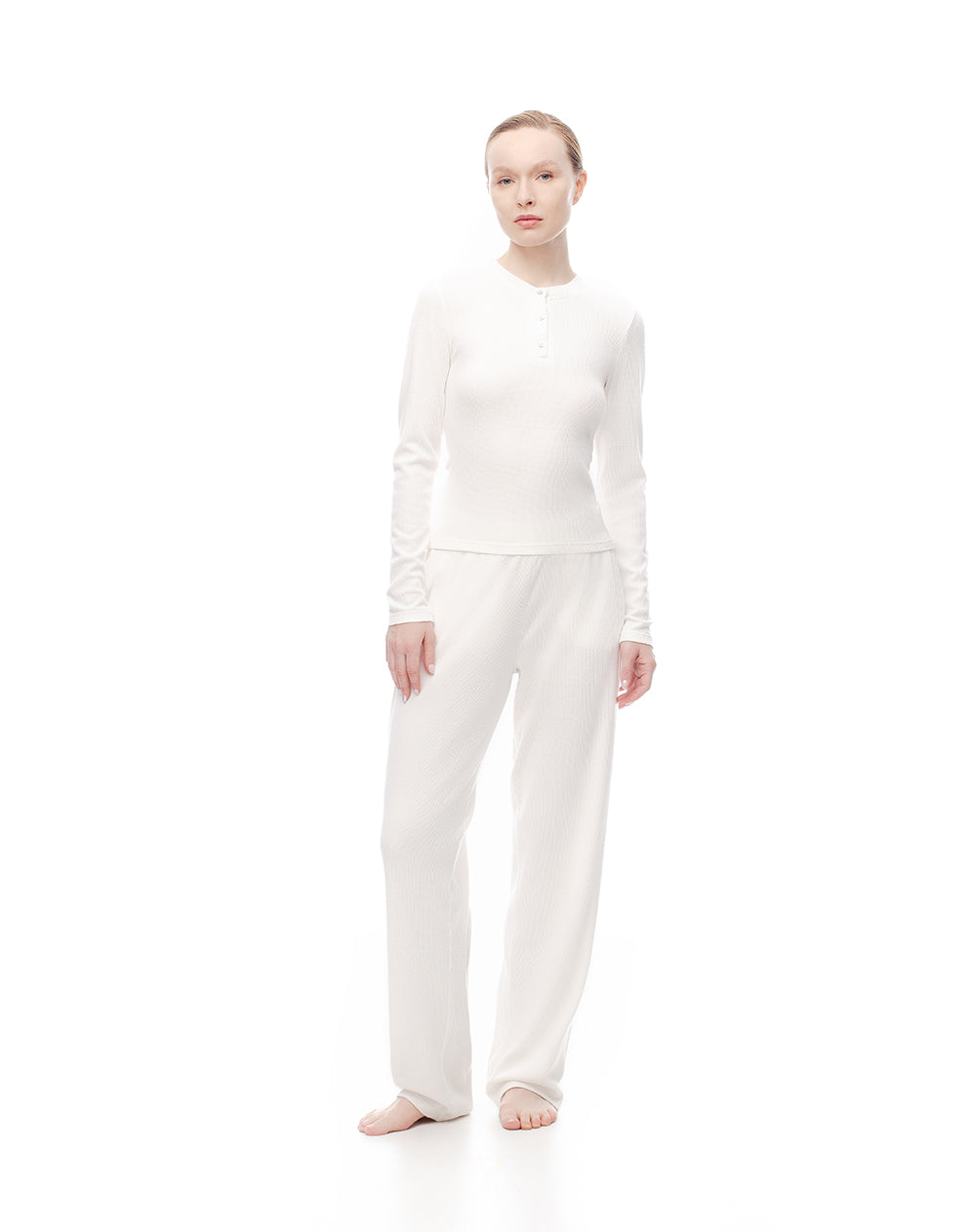 Camibuzo slim blanco mujer