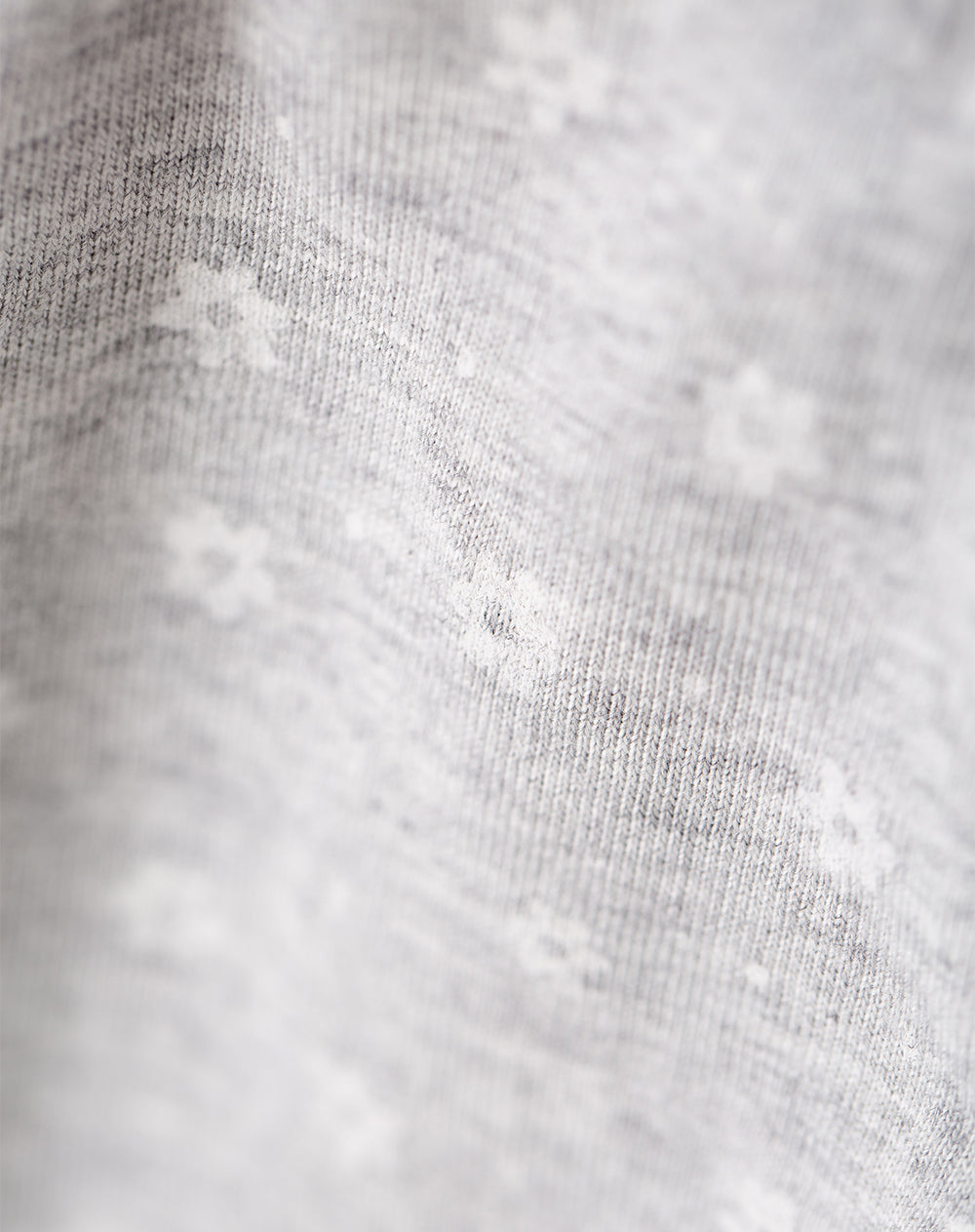 Pijama Lanis corta gris jaspeada estampada