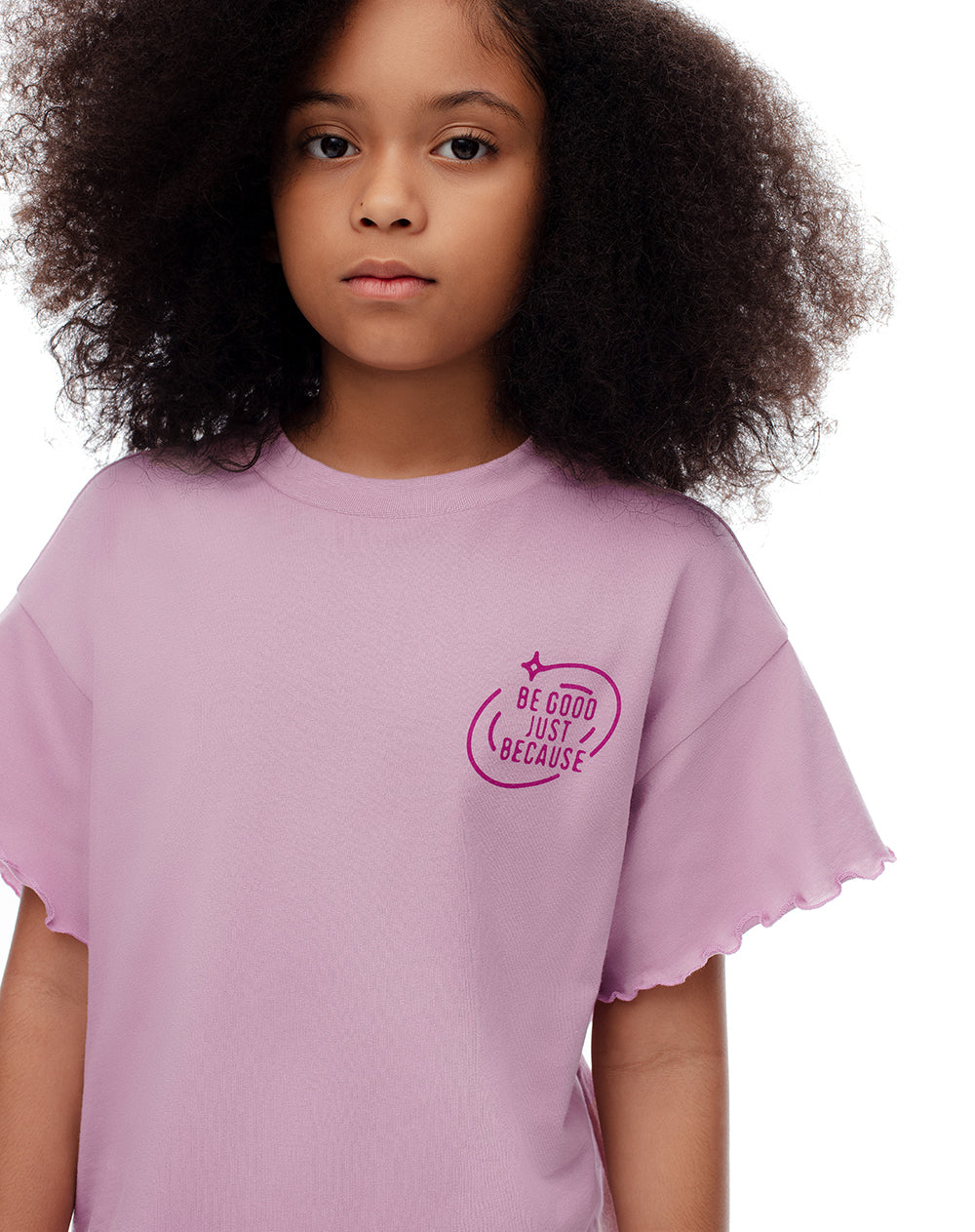 Pijama regular fit manga corta lila