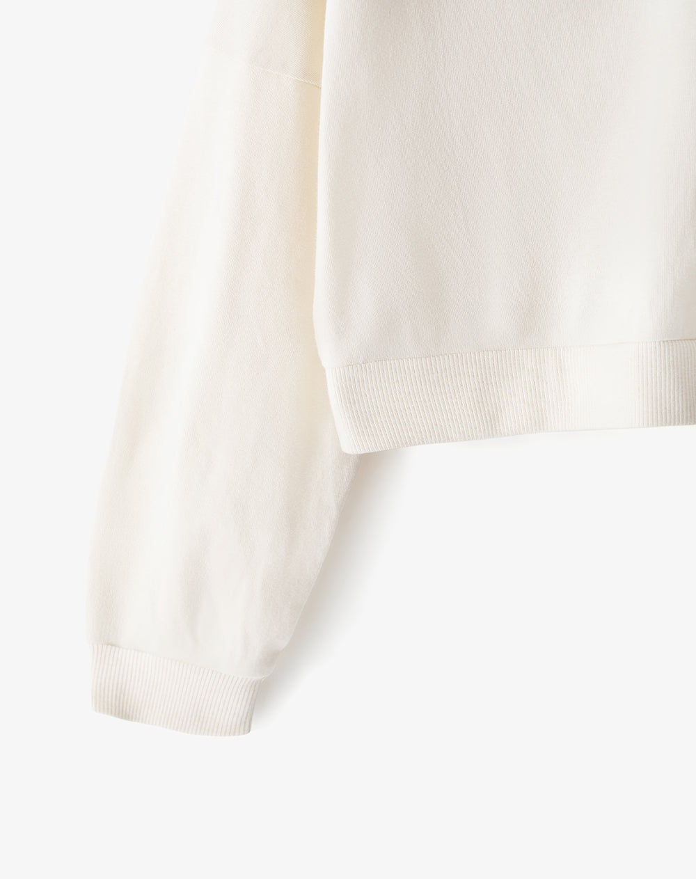 Buzo tipo polo regular crema niña