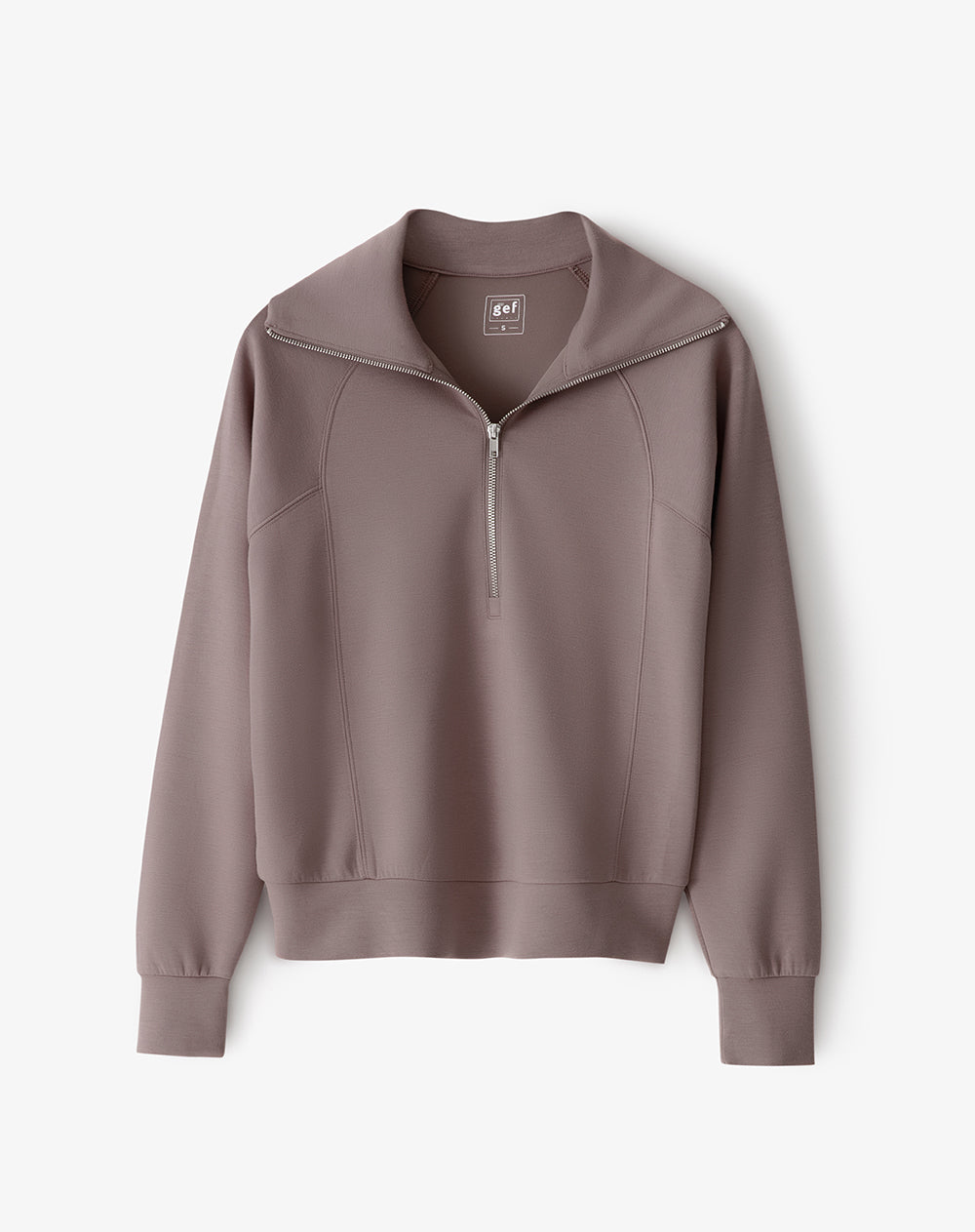 Buzo relax tacto suave café mujer