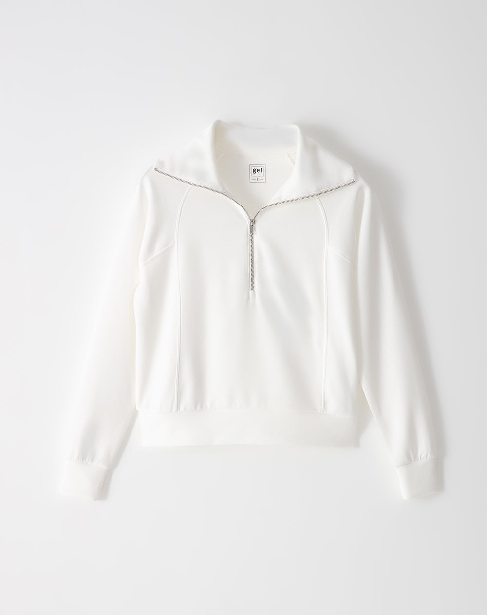 Buzo relax tacto suave crudo mujer