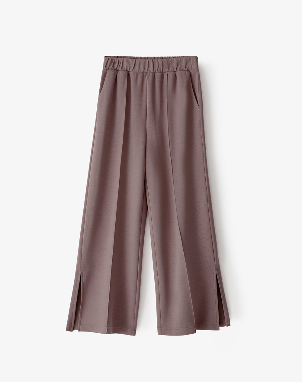 Jogger relaxed fit tiro alto cafe