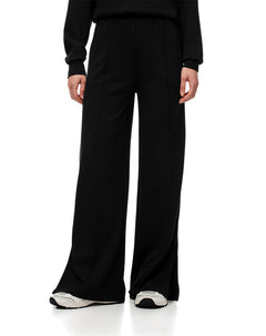 Jogger relaxed fit tiro alto negro