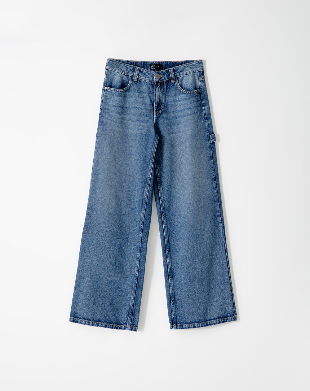 Jean regular fit tiro medio indigo