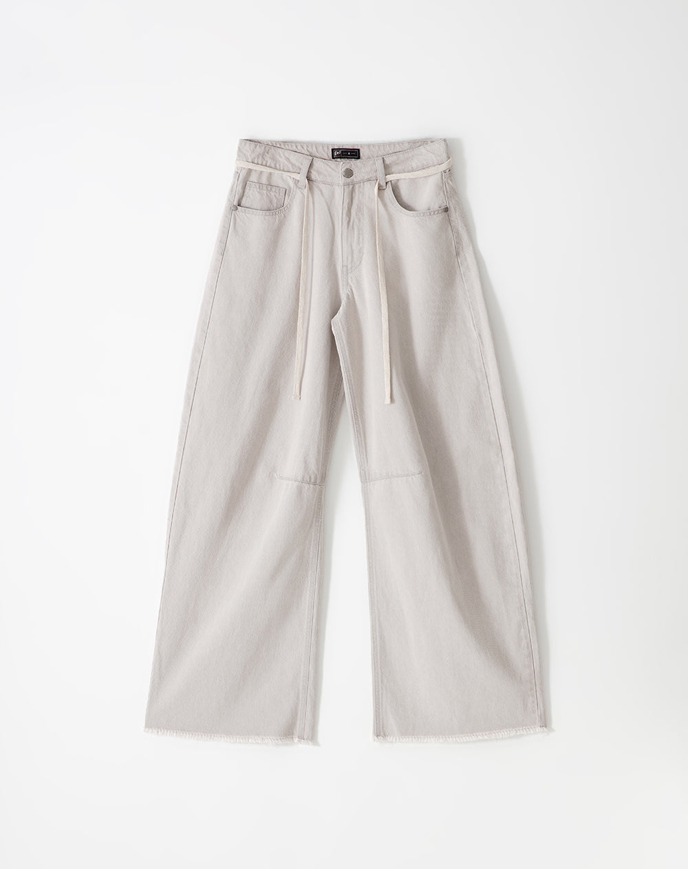 Jean baggy fit tiro medio denim gris