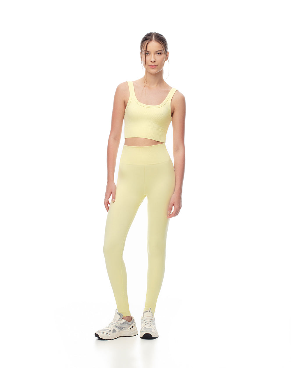 Camiseta cropped fit amarilla