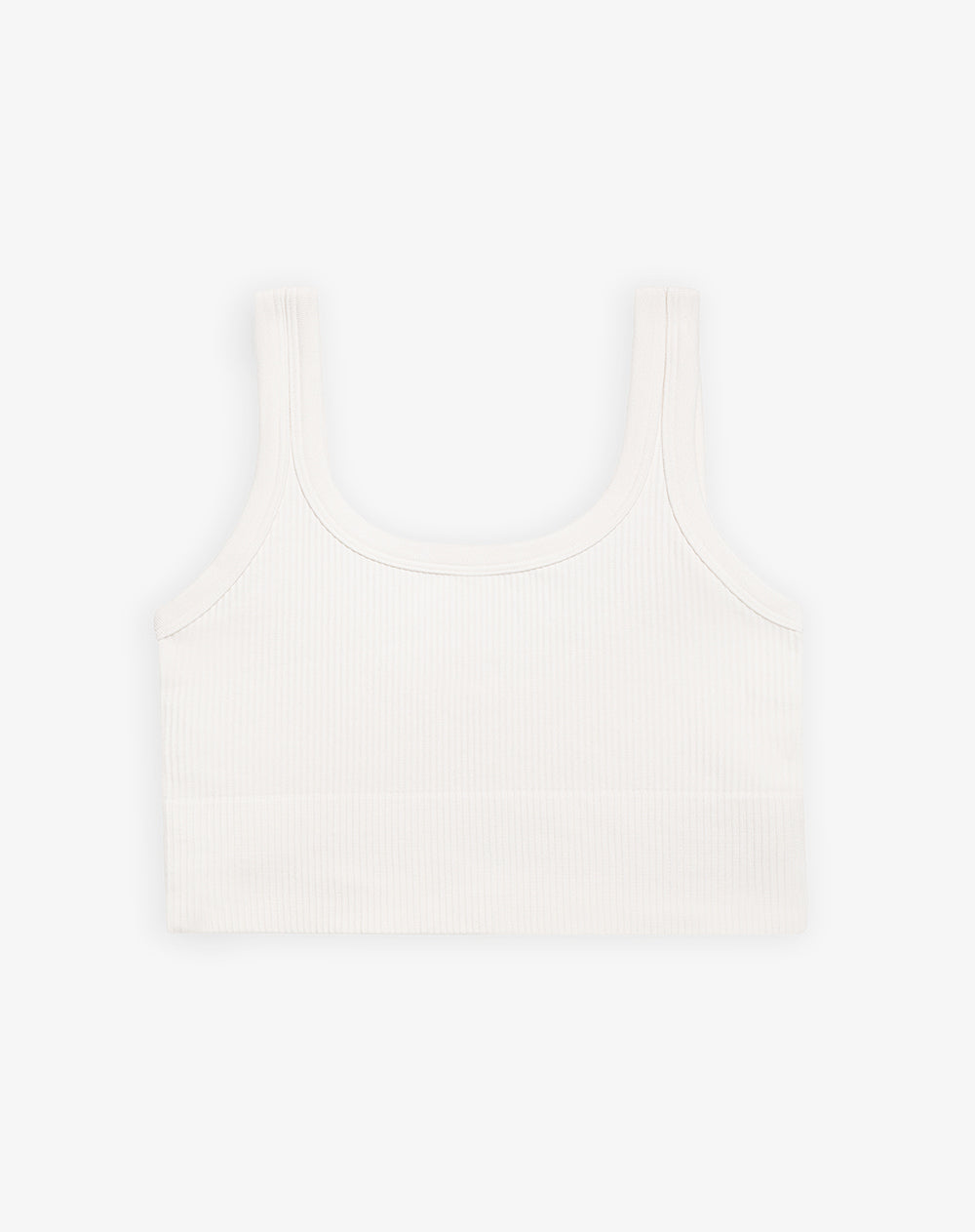 Crop top deportivo seamless blanco mujer