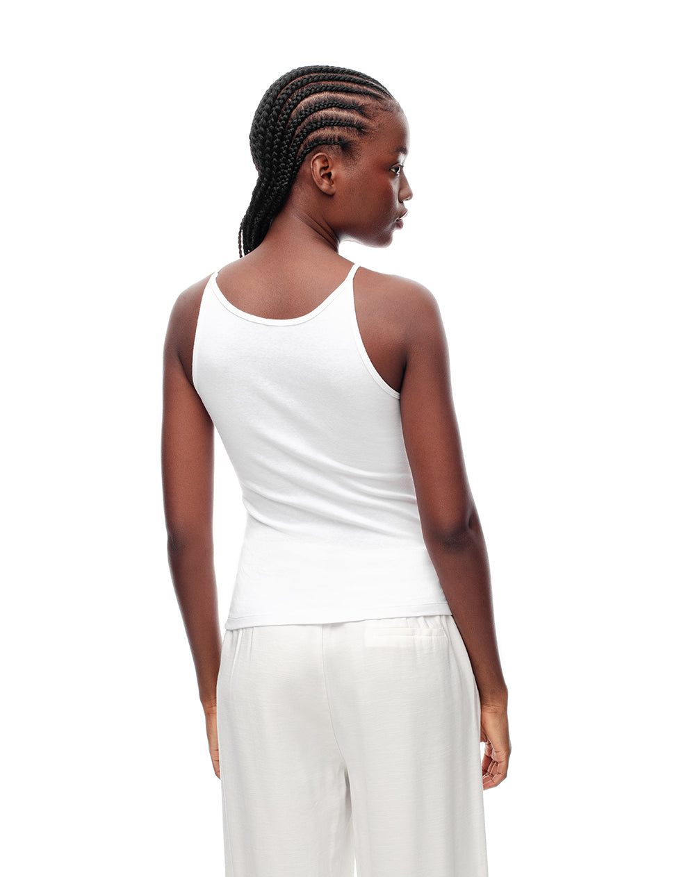 Camiseta Lapi fitted fit tiras blanca