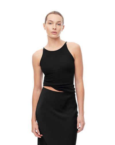 Camiseta Lapi fitted fit tiras negra