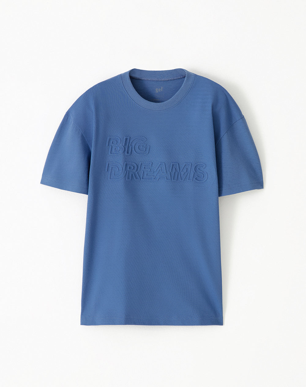 Camiseta fit manga corta azul