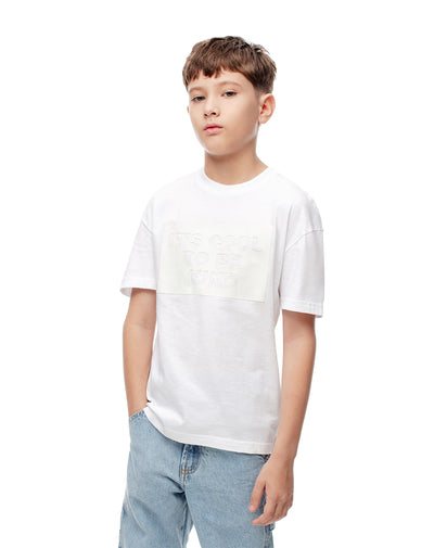 Camiseta fit manga corta blanca