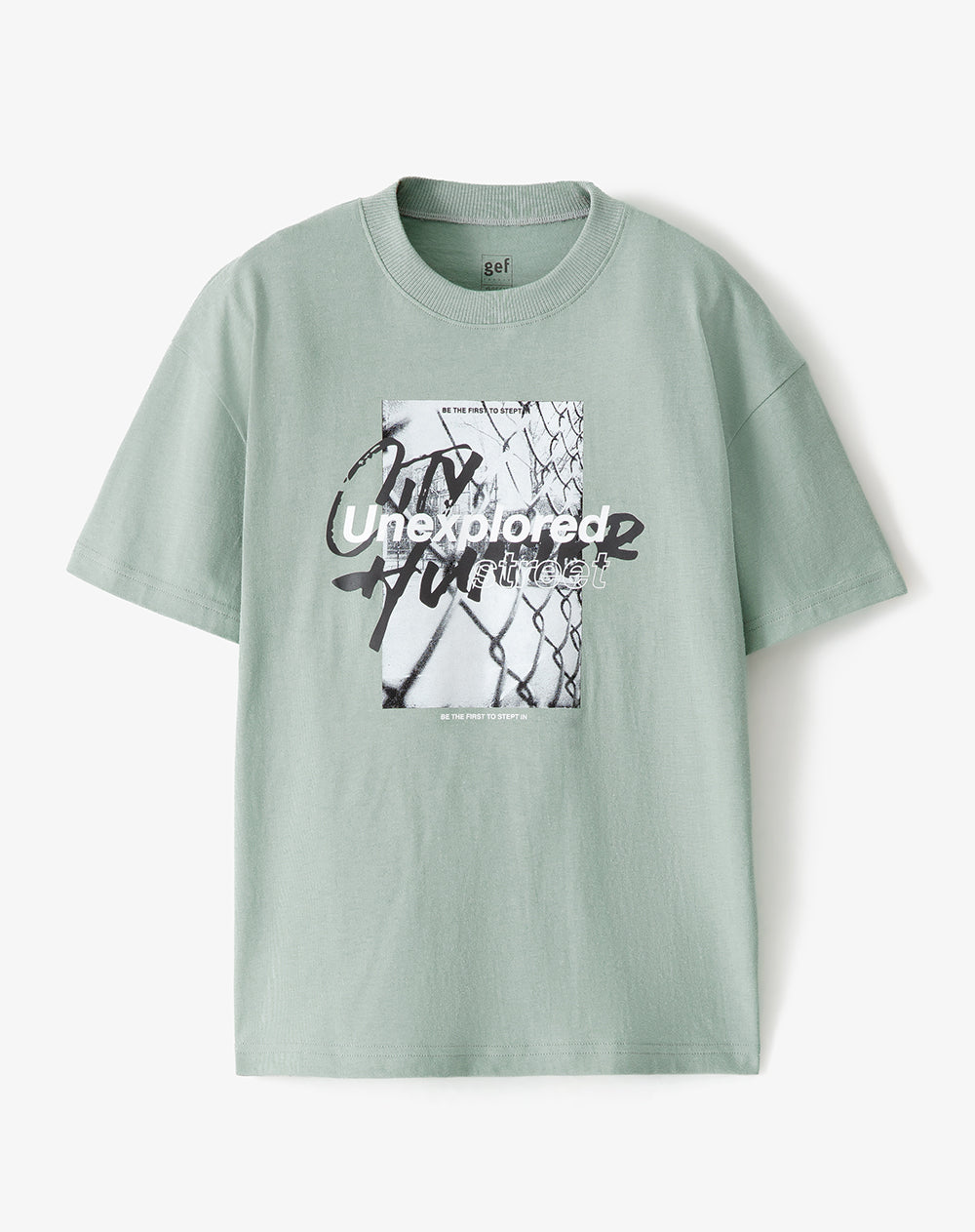 Camiseta regular algodón verde niño