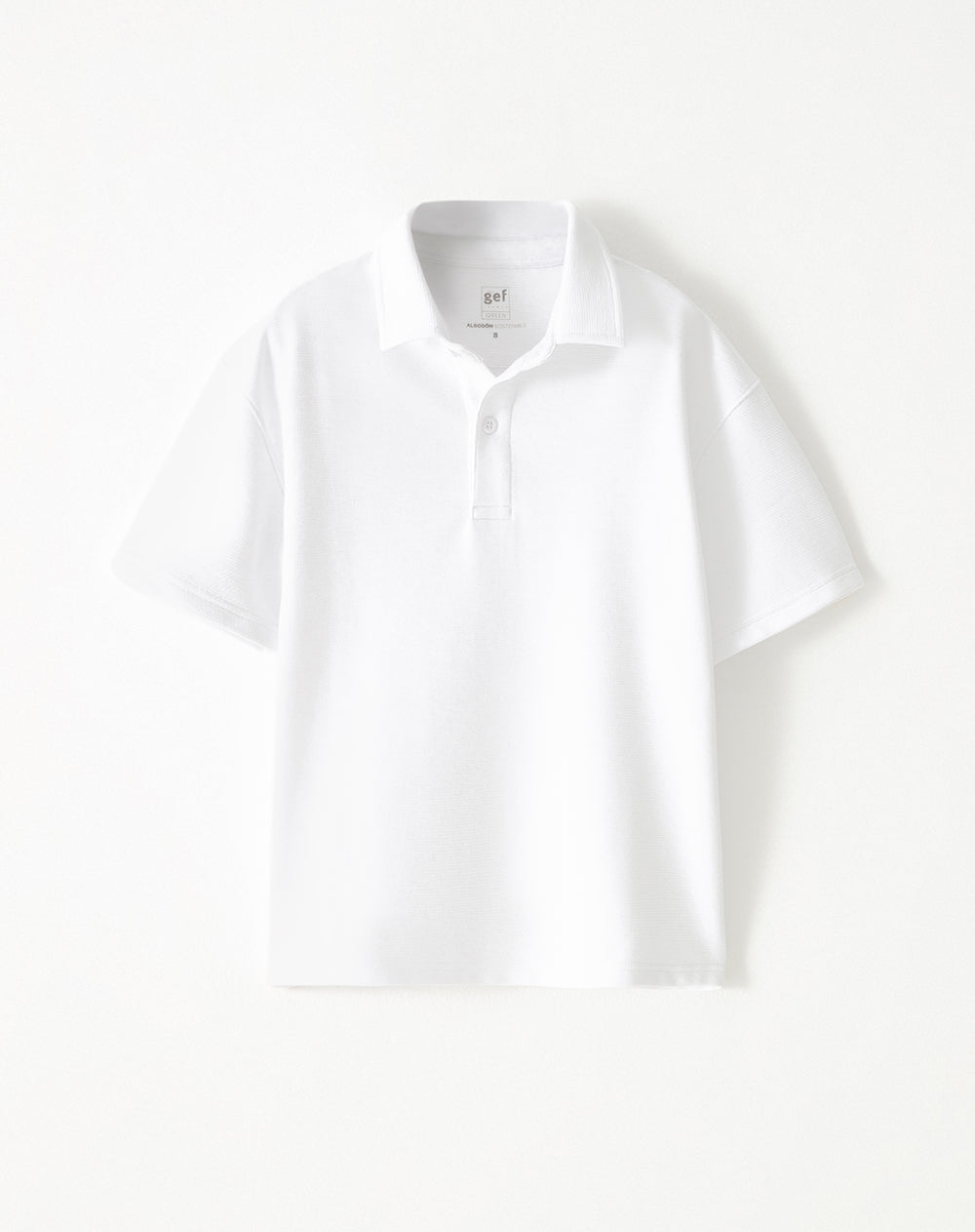 Polo regular blanca niño