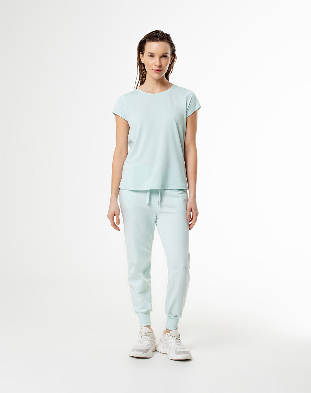 Camiseta Lara regular fit manga corta azul