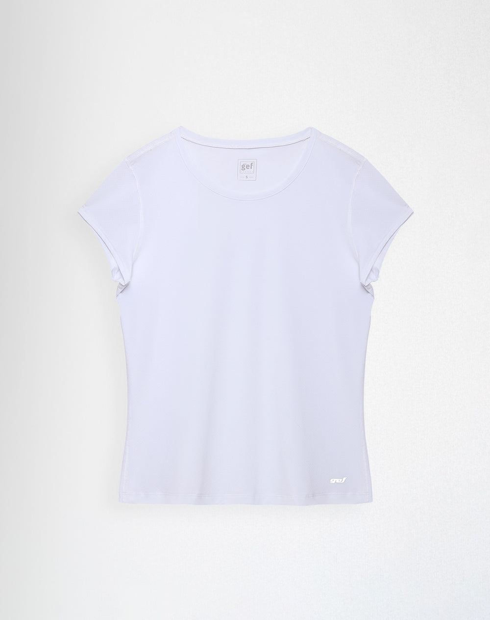 Camiseta deportiva secado rápido blanca mujer