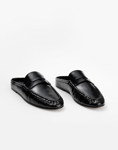 Zapatos loafer negro mujer